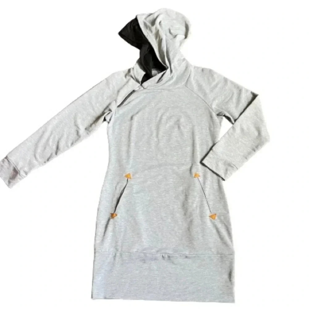 Long  Sport Grey Hoodie Sweater Size M
